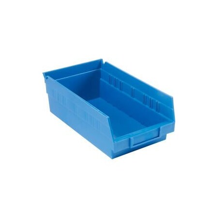 Quantum Storage Systems Nesting Storage Shelf Bin, Blue, 12 PK QSB102BL